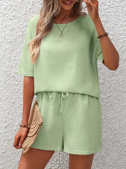 Solid Waffle Two-piece Set